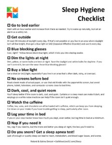 Sleep Hygiene, electronics in bed, consistency, routine, habits, behaviors